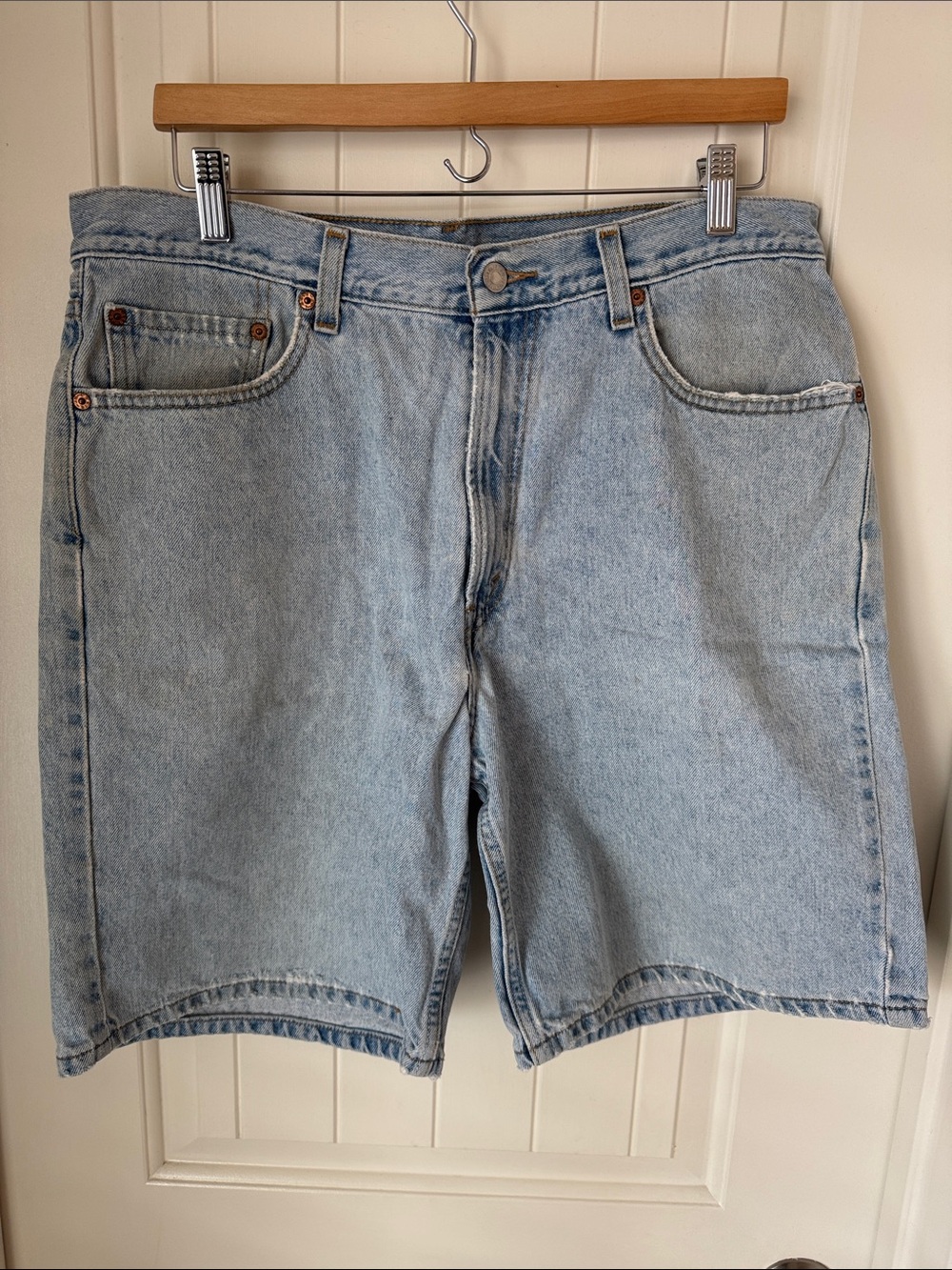 Levi's Pale Blue Denim Shorts